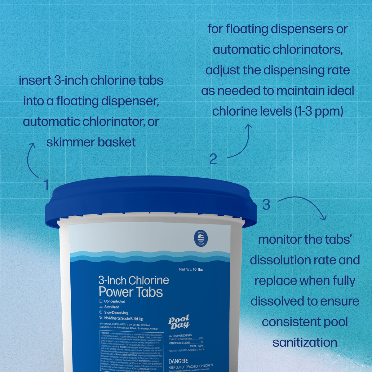 3-Inch Chlorine Tabs